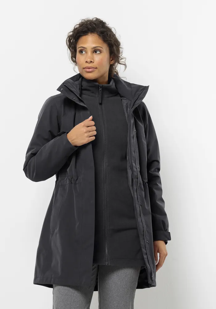

Функциональное пальто 3-в-1 Jack Wolfskin "OTTAWA COAT", черный