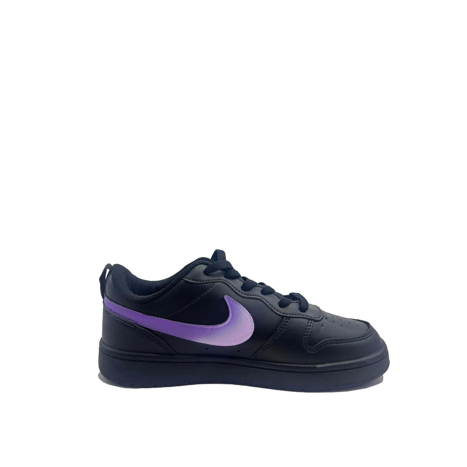 Кроссовки Court Borough Night Purple Flame, стильные, трендовые, премиальная кожа Nike, Black — фото 3