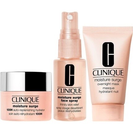 Набор для ухода за кожей Moisture Surge с автоматически восполняющим увлажняющим средством, спреем для лица и ночной маской, Clinique — фото 3