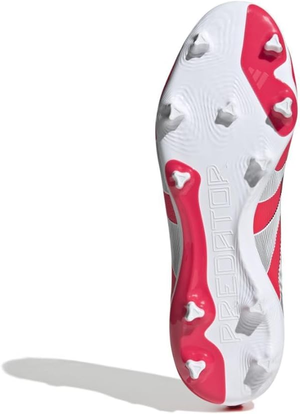 Детские кроссовки Adidas F50 League без шнурков для твердых/универсальных покрытий (унисекс), белый/черный/красный — фото 4