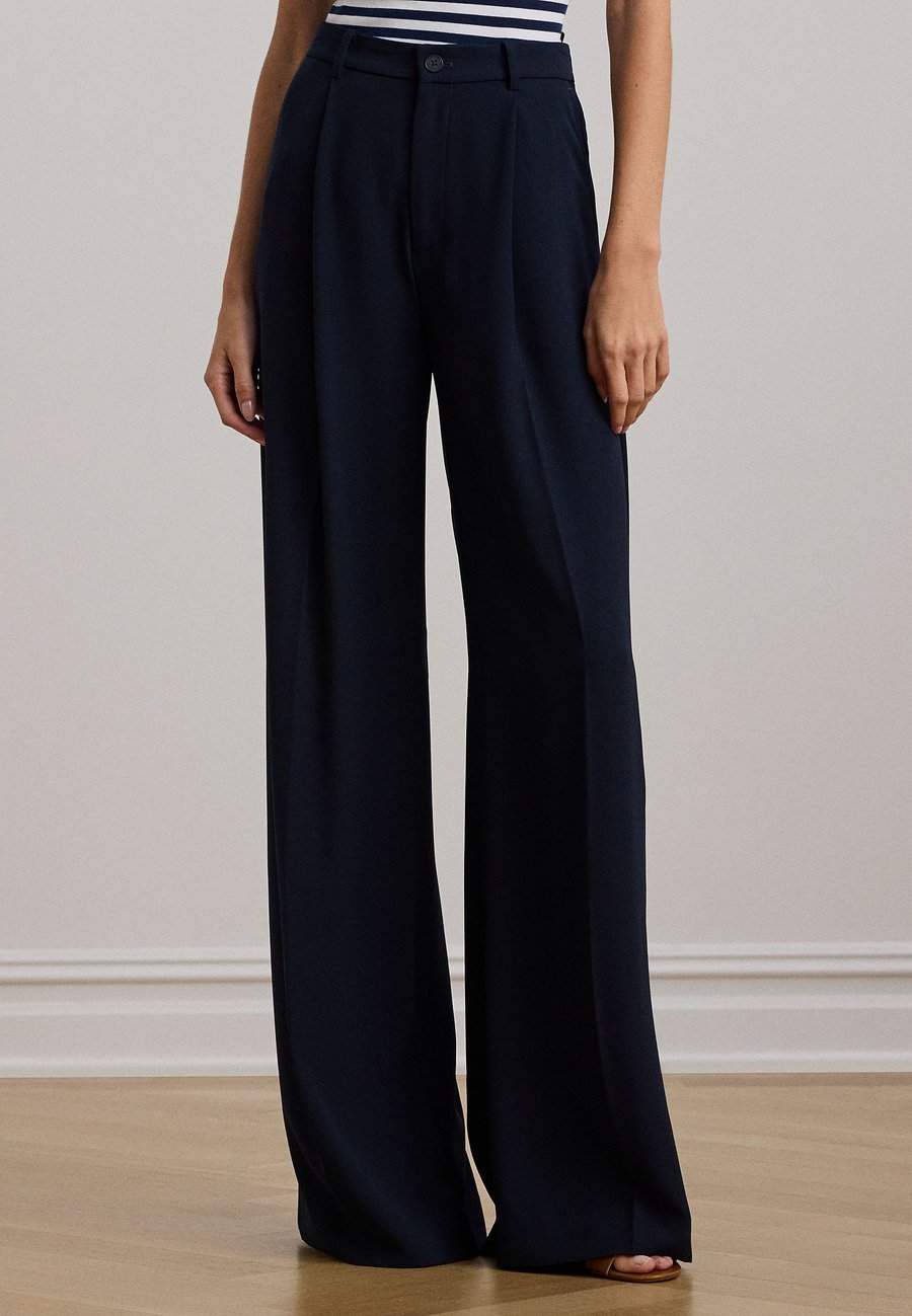 

Брюки Lauren Ralph Lauren DOUBLE-FACED GEORGETTE WIDE-LEG PANT, Navy/Dark Blue