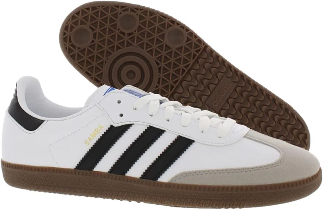 Мужские кроссовки Adidas Samba, Cloud White/Core Black/Gum-White/Cotton White — фото 4