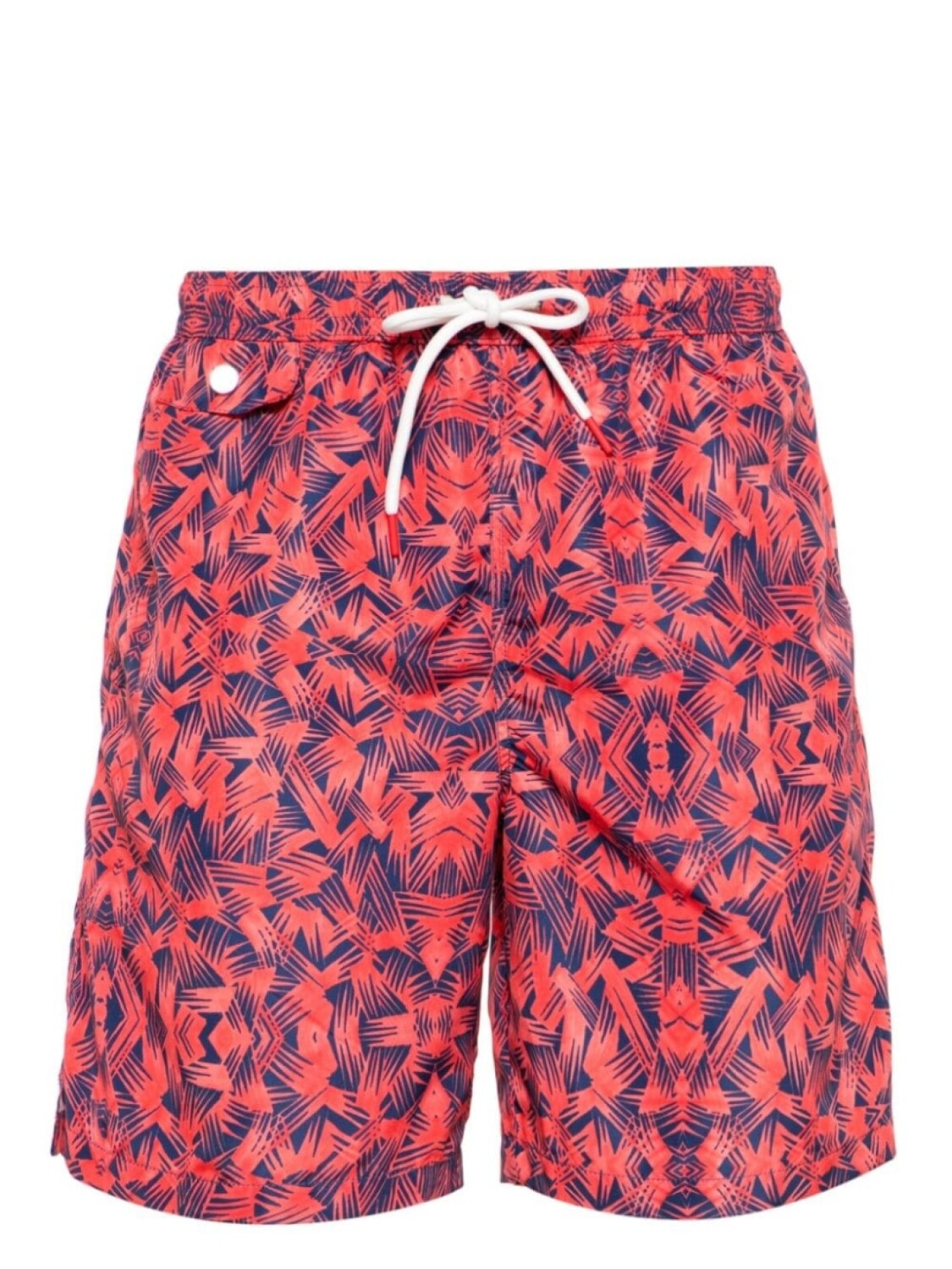 

Kiton плавки-шорты с абстрактным принтом, красный