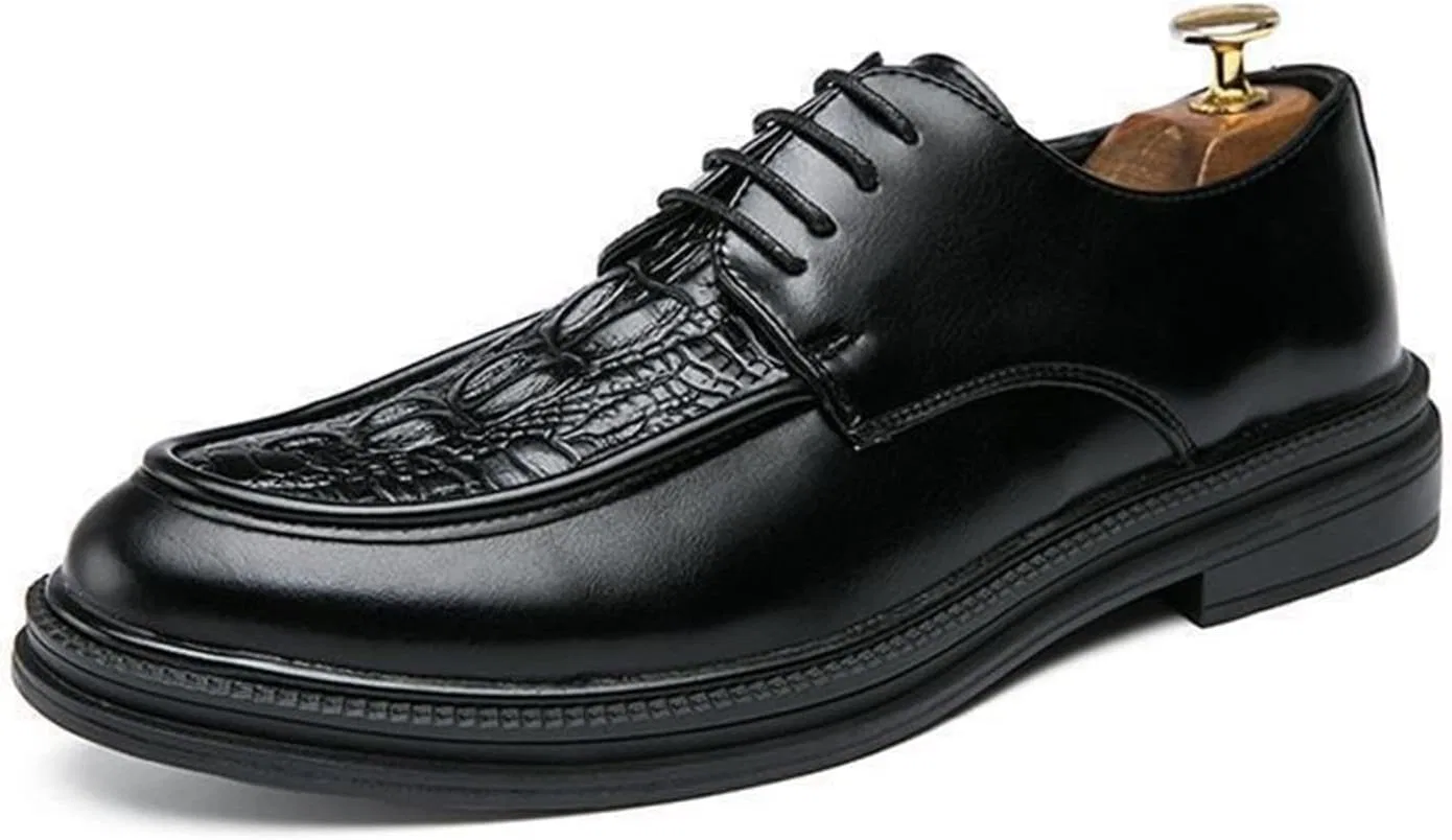 Туфли Damenschuhe, Herrenschuhe, Plateauschuhe, Herrenschuhe, Freizeitschuhe aus Leder Generic, Schwarz