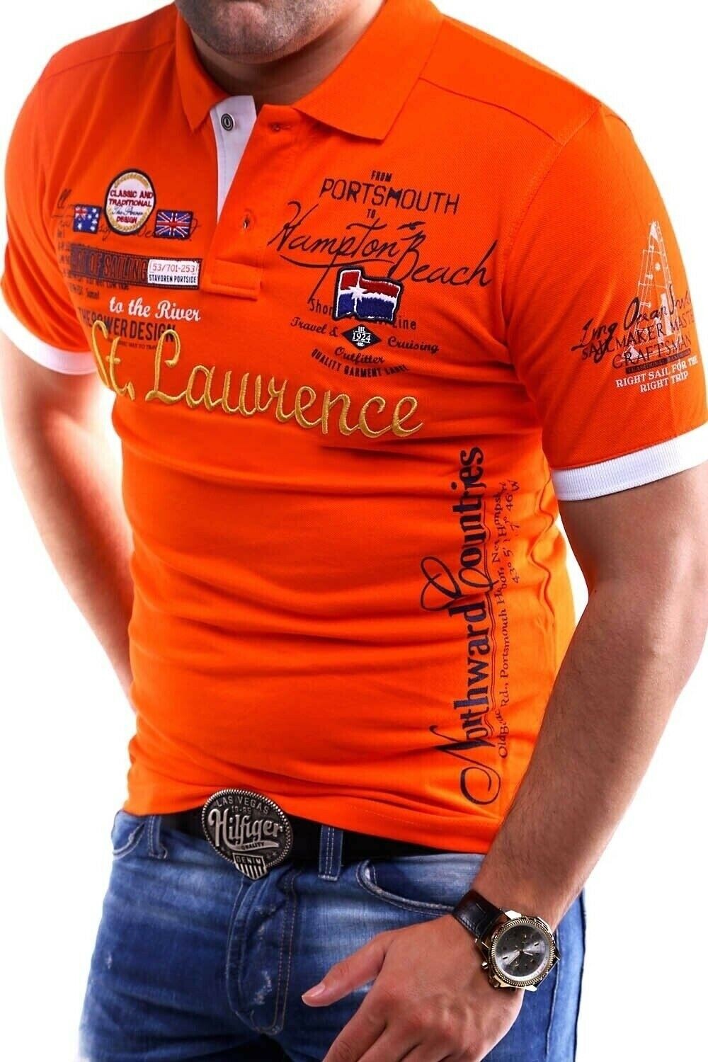 

Поло behype LAWRENCE, оранжевый