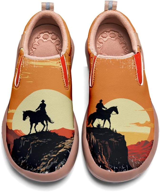 

Мужские кожаные лоферы Onehorse, слипоны для повседневной носки и путешествий, ковбойская раскрашенная обувь, Cowboy_6