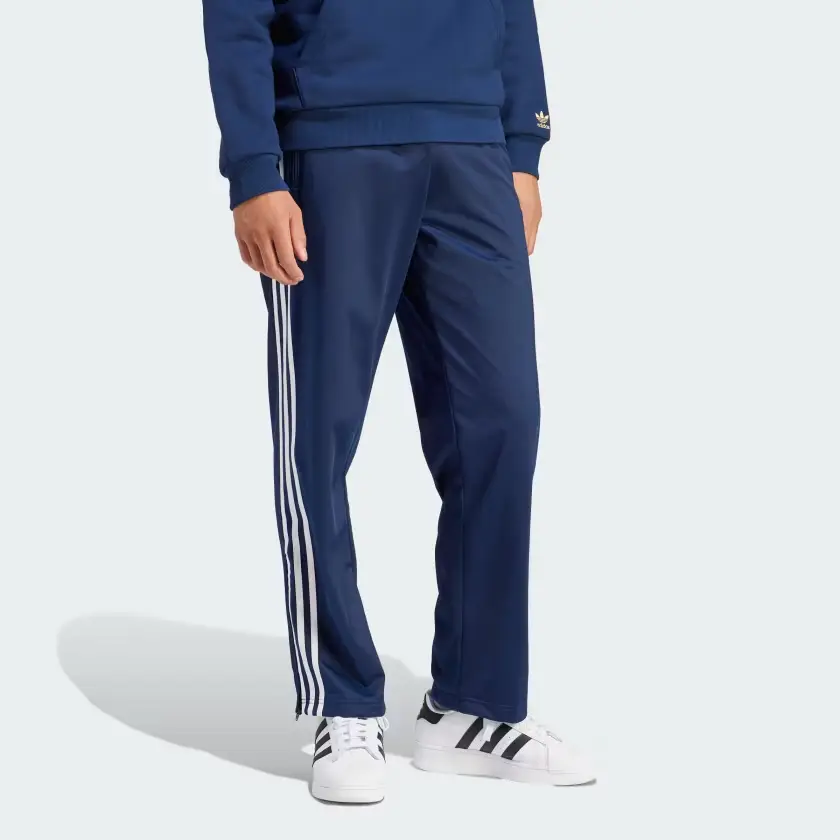 Классические мужские спортивные штаны Firebird Knit темно-синего цвета Adidas Originals, темно-синий — фото 3