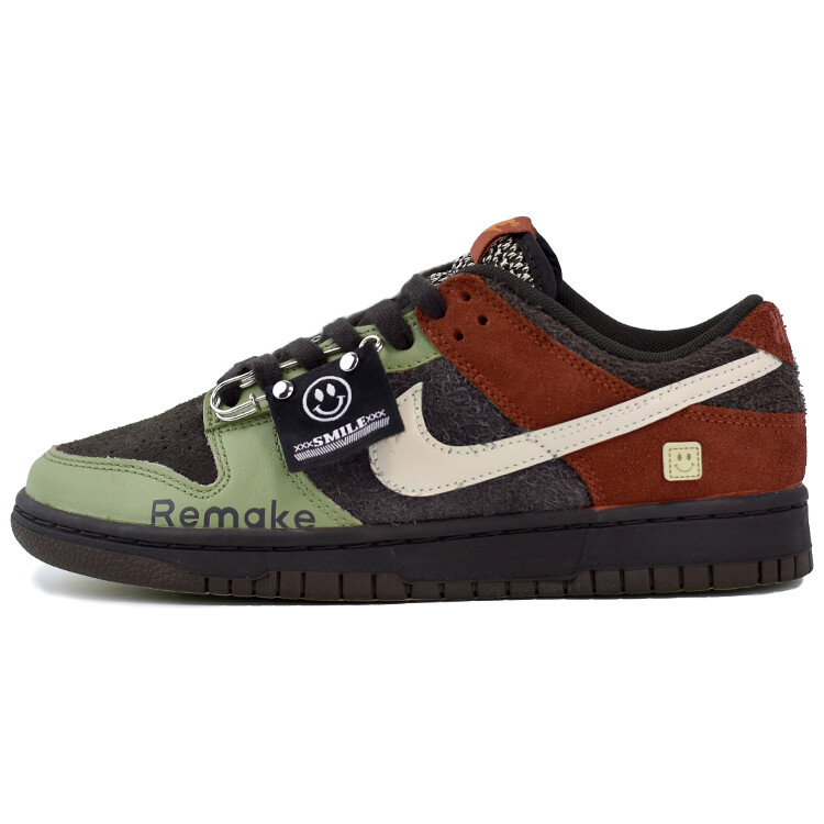 

Кеды Nike Dunk Skateboard Unisex Low-Top, оранжевый/зеленый/кофейный, Коричневый, Кеды Nike Dunk Skateboard Unisex Low-Top, оранжевый/зеленый/кофейный