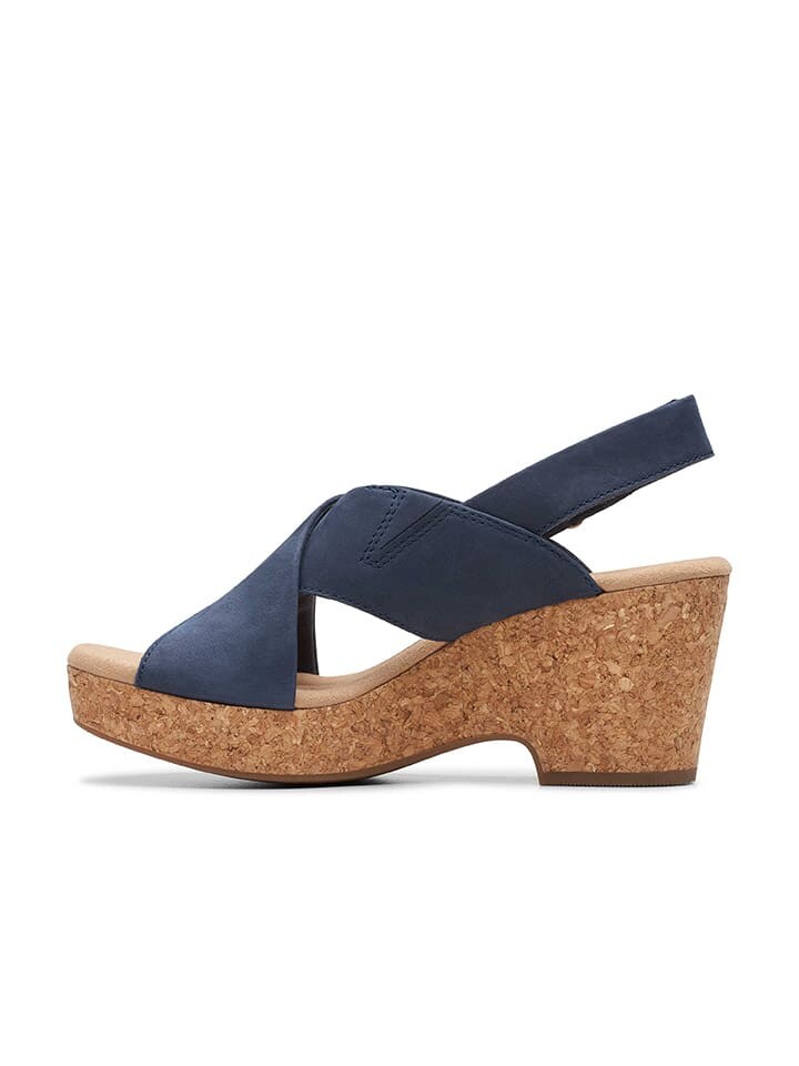 Сандалии на плоской подошве Clarks Leder Sandaletten Giselle Dove, темно-синий — фото 2