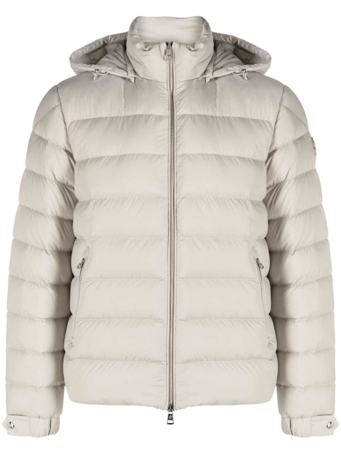 

Moncler пуховик Arneb с капюшоном, нейтральный цвет