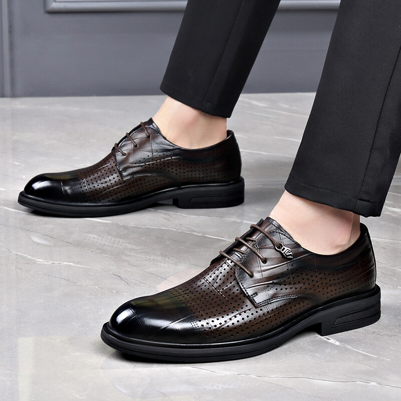 Туфли LUOMAIKE Dress Shoes Men Low-Top — фото 4