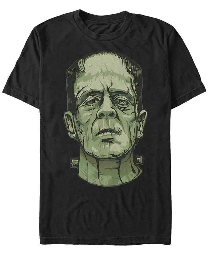 

Мужская футболка с коротким рукавом Universal Monsters Frankenstein Big Face Fifth Sun, черный