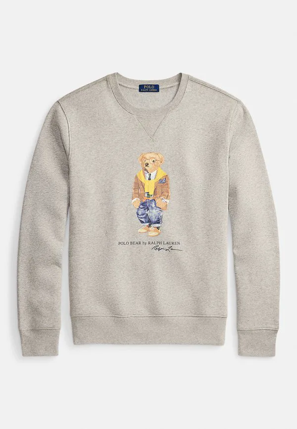 Флисовая толстовка-свитер polo bear Polo Ralph Lauren, Heather — фото 4