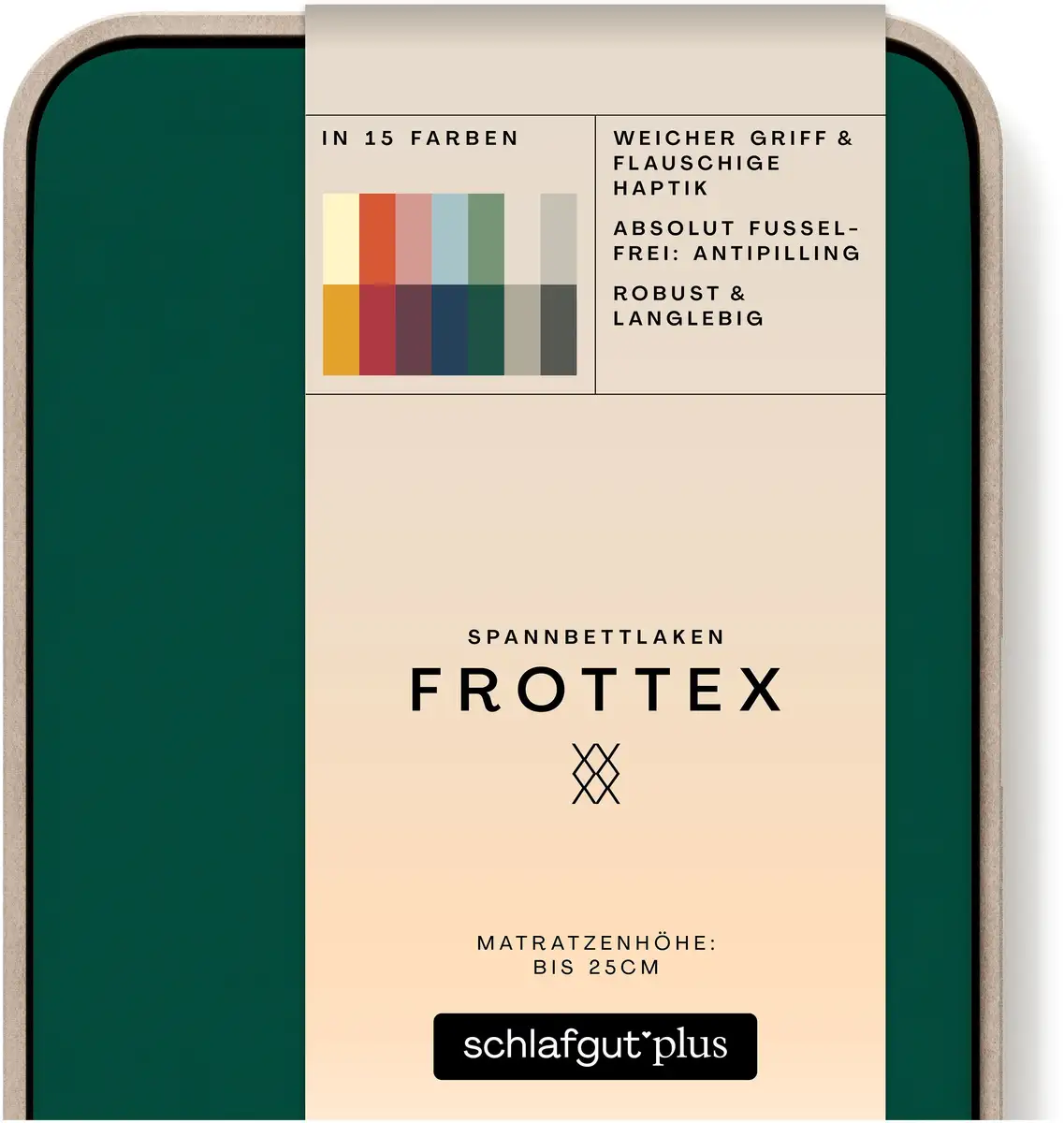 

Простыня Schlafgut "Frottex", 100% махровая ткань 90-100х190-200 см, 1 шт., цвет Green Deep