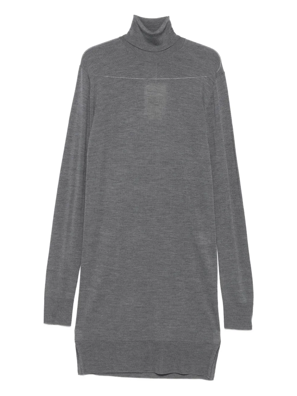 

Платье миди с высоким воротником TOTEME, серый