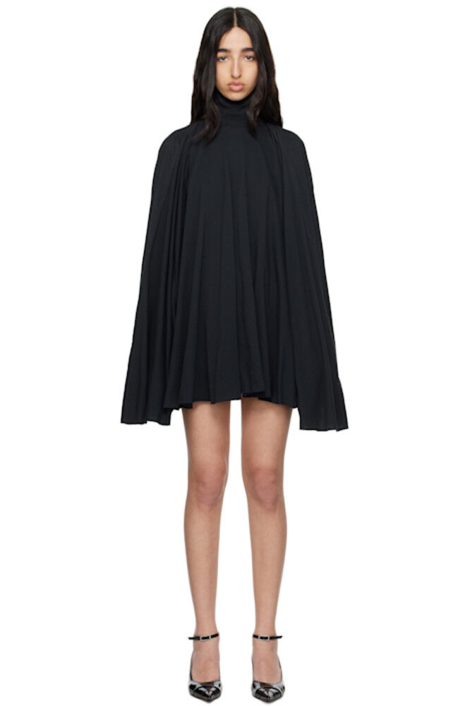 

Черное базовое трикотажное мини-платье MM6 Maison Margiela
