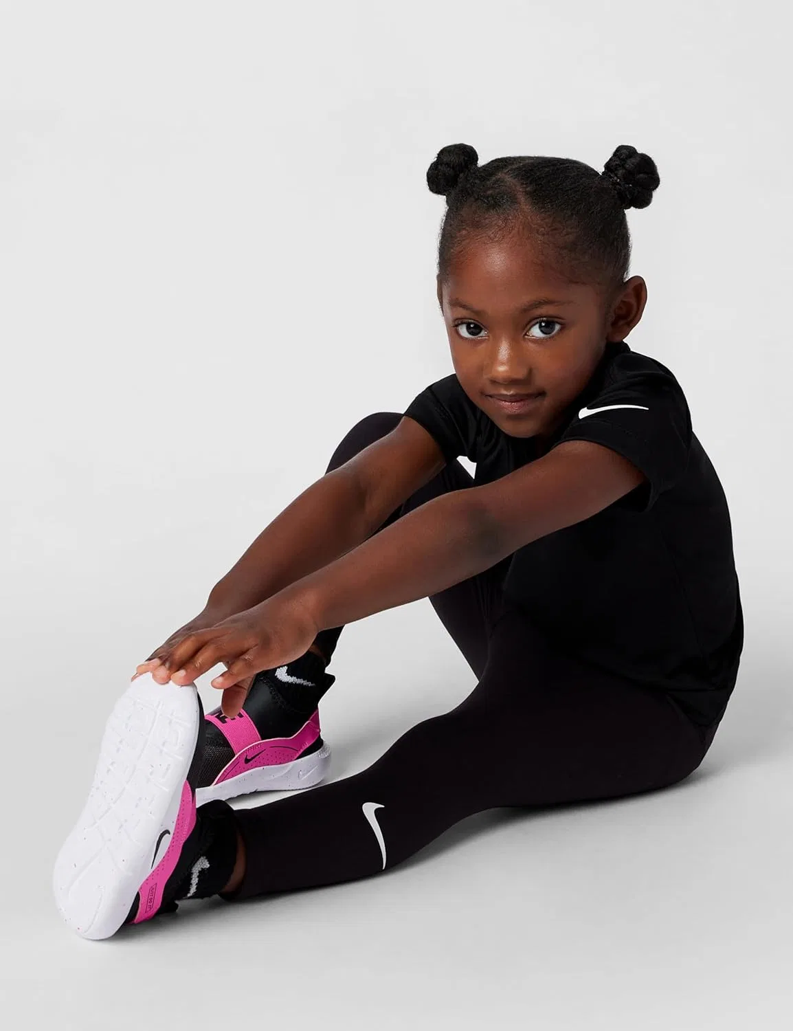 Леггинсы Dri-FIT Nike, черно-белые — фото 4