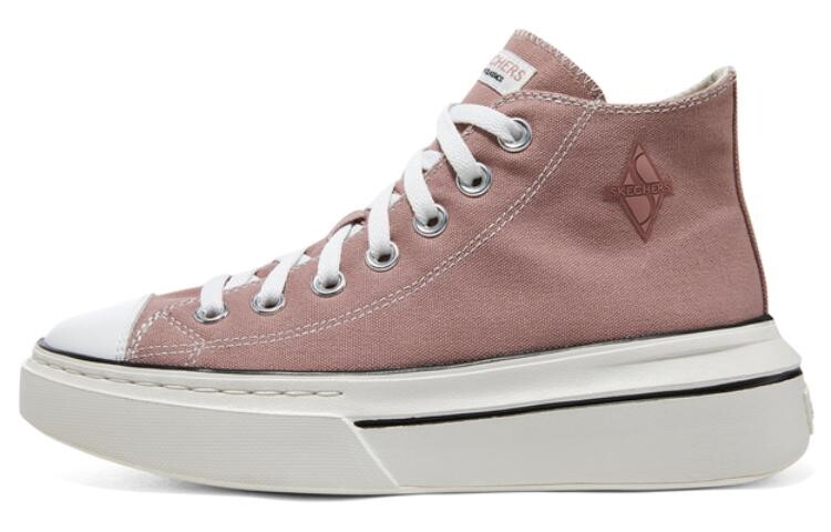 

Туфли Court Classics Canvas женские высокие, розово-красные Skechers
