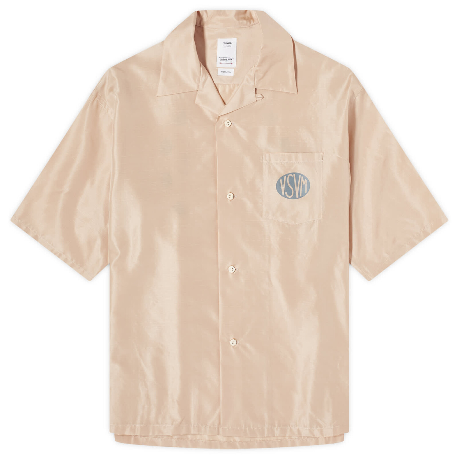 

Рубашка Visvim Crosby Silk Shirt, розовый