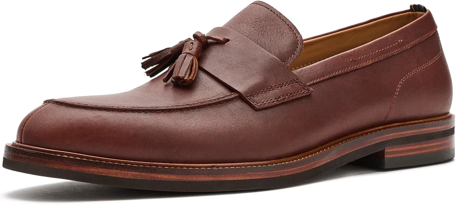 Лоферы Bellmore, Brooks Brothers, коричневая зернистая кожа
