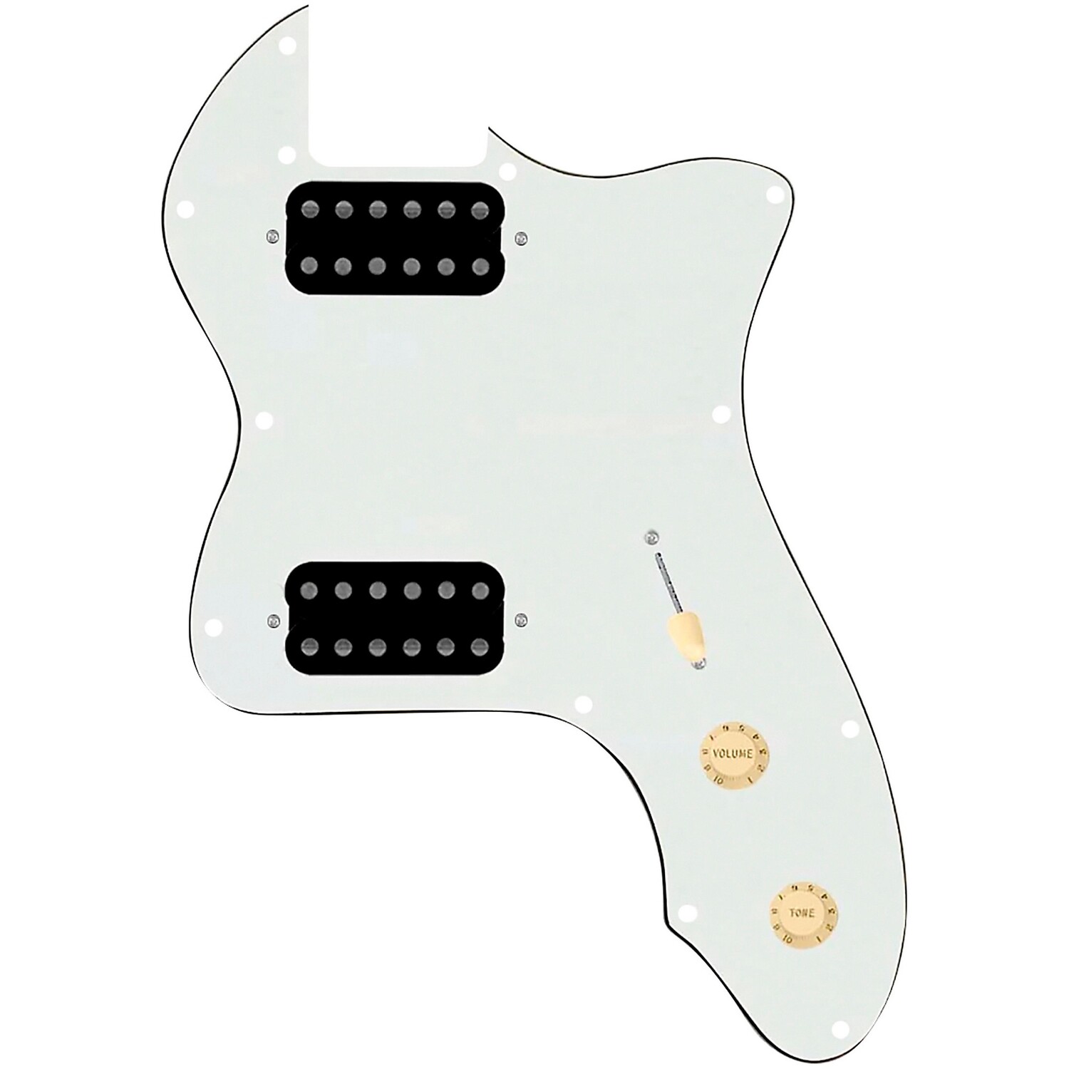 

920d Custom 72 Thinline Tele Loaded Pickguard с открытыми классными детскими хамбакерами и состаренными белыми ручками из пергамента