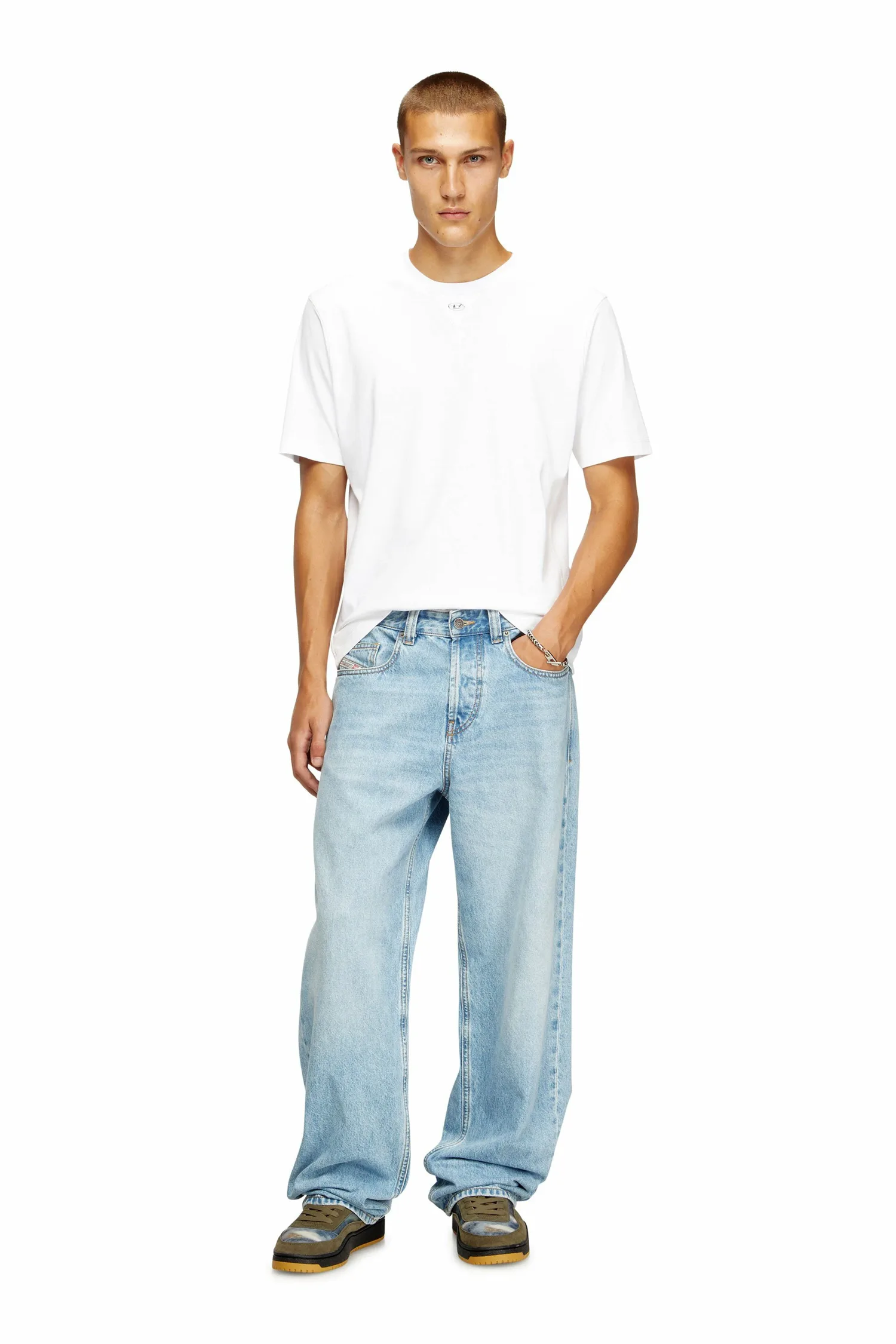 Мужская футболка T-MADJUST-TR Diesel, white — фото 2