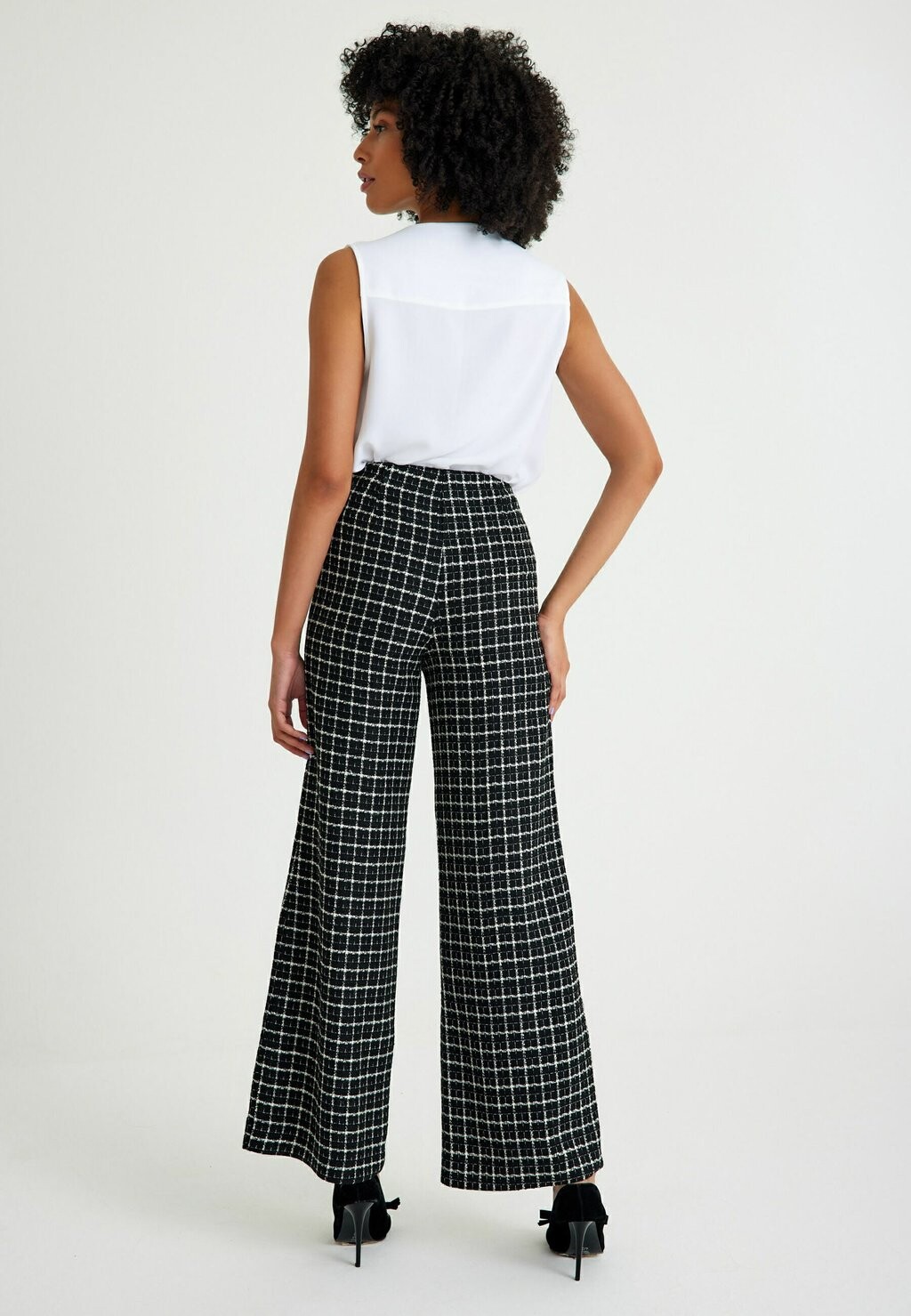 

Брюки PLAID SIDE HIDDEN ZIPPERED Just Like You, черный