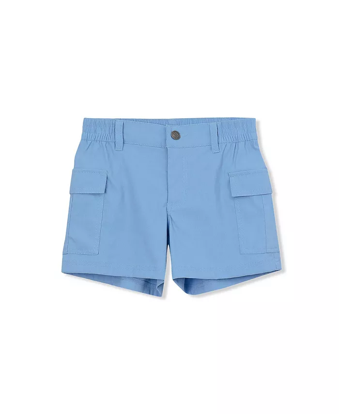 

Детские шорты Utility в клетку Lands' End, синий