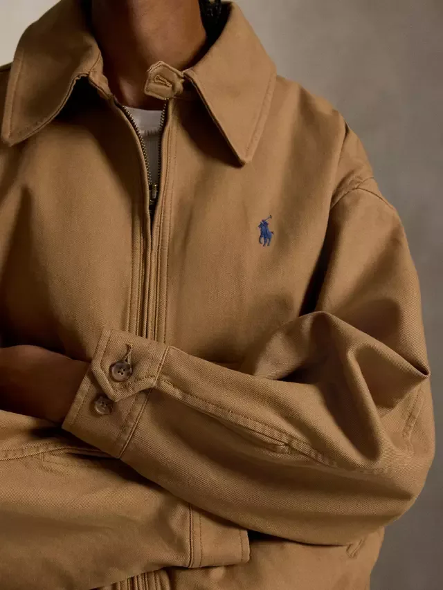 Двусторонняя куртка-бомбер Polo, бежевая Ralph Lauren — фото 3