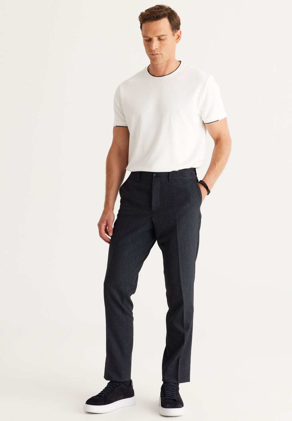 

Брюки COMFORT FIT SIDE POCKET WITH ELASTIC WAISTBAND AC&CO / ALTINYILDIZ CLASSICS, цвет Comfort Fit Pants Side Pocket With Elastic Waistband