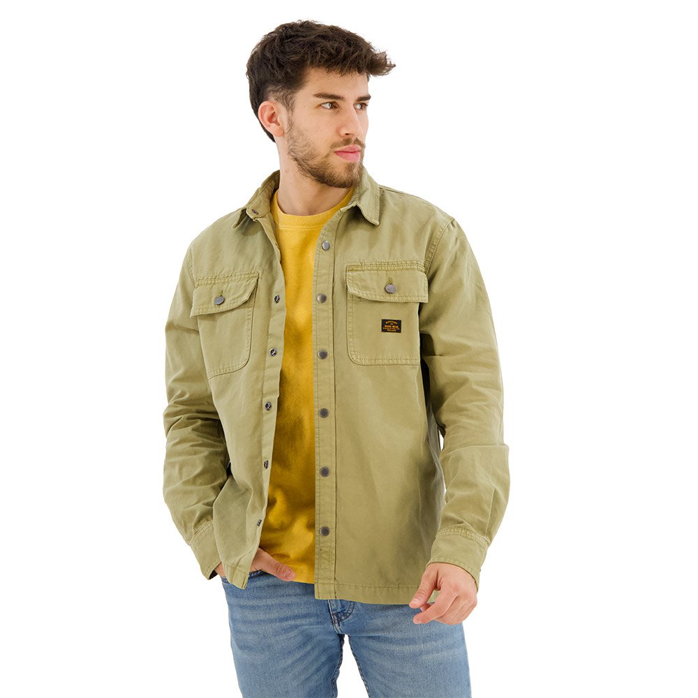 

Куртка Superdry Canvas Workwear overshirt, зеленый