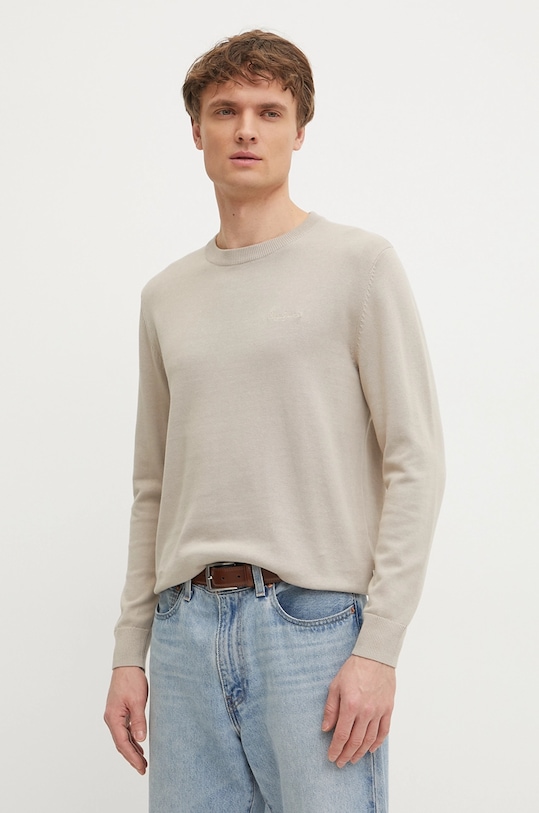 

Хлопковый свитер ESSENTIAL COTTON SWEATER Pepe Jeans, бежевый