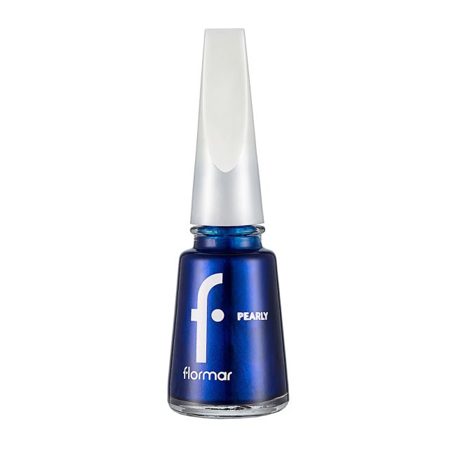 

Перламутровый лак для ногтей Flormar, цвет 433 deep blue, 11 мл