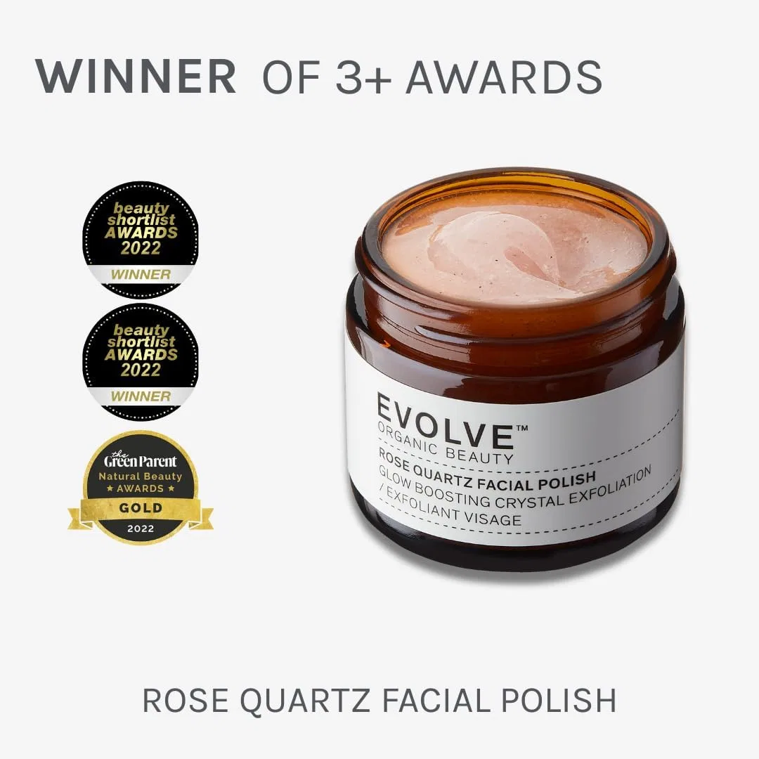Скраб для лица с розовым кварцем Evolve Organic Beauty 60 мл — фото 3