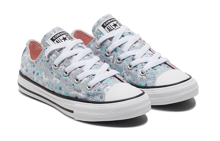 Кеды Converse Chuck Taylor All Star Sneakers K Blue/Multi-color — фото 3