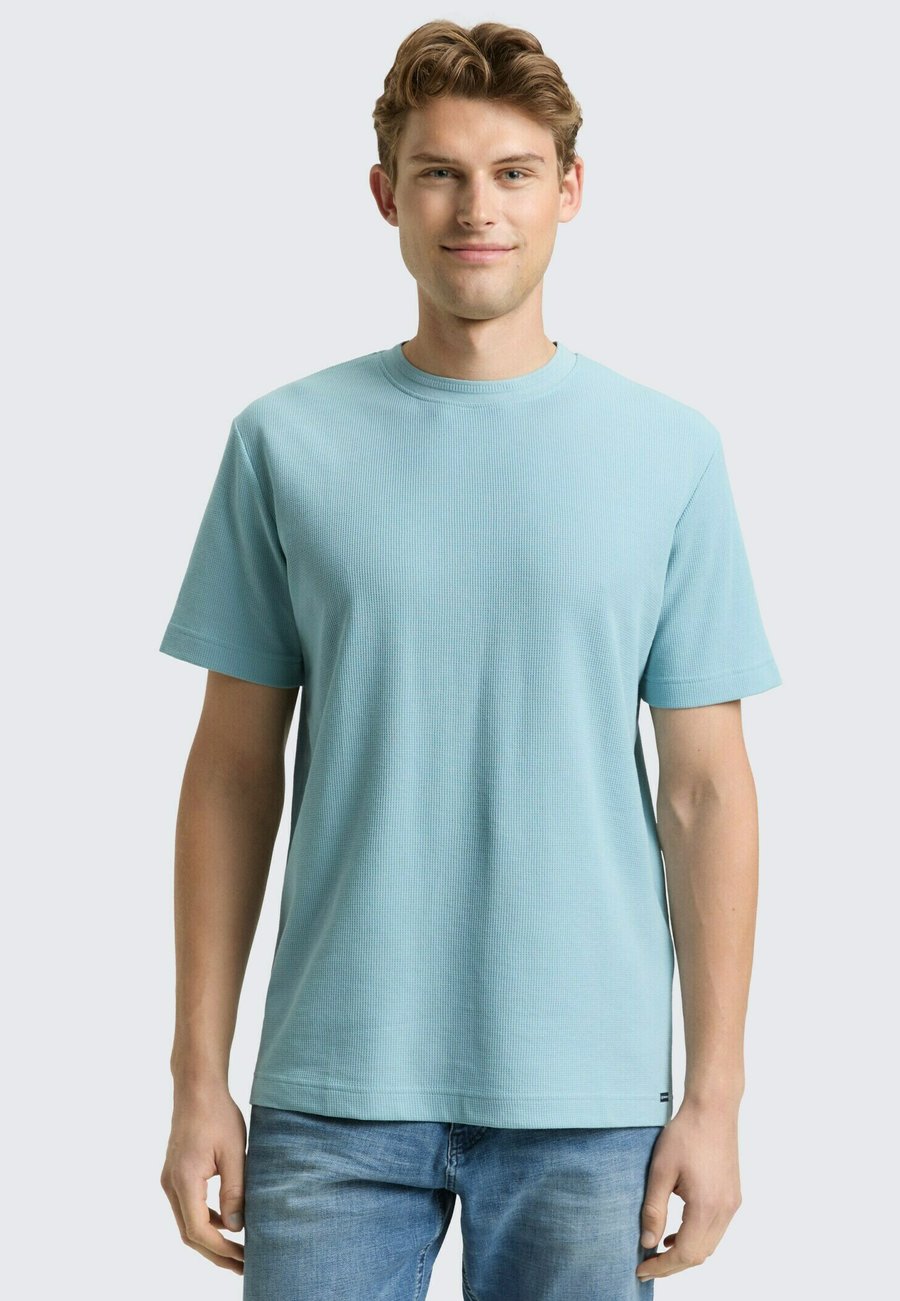 

Футболка TOM TAILOR MIT WAFFELSTRUKTUR, Tourmaline/Light Blue, Синий, Футболка TOM TAILOR MIT WAFFELSTRUKTUR, Tourmaline/Light Blue