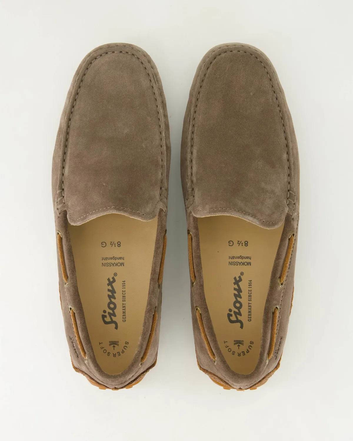 Slipper из велюровой кожи, Sioux, коричневый — фото 4