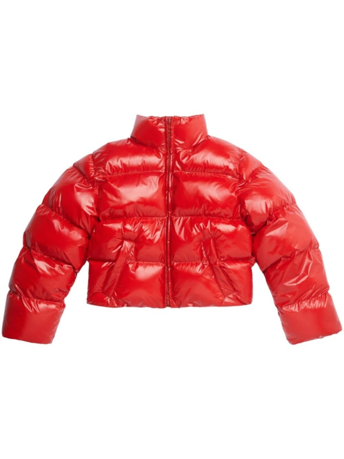 

Balenciaga укороченный пуховик, красный