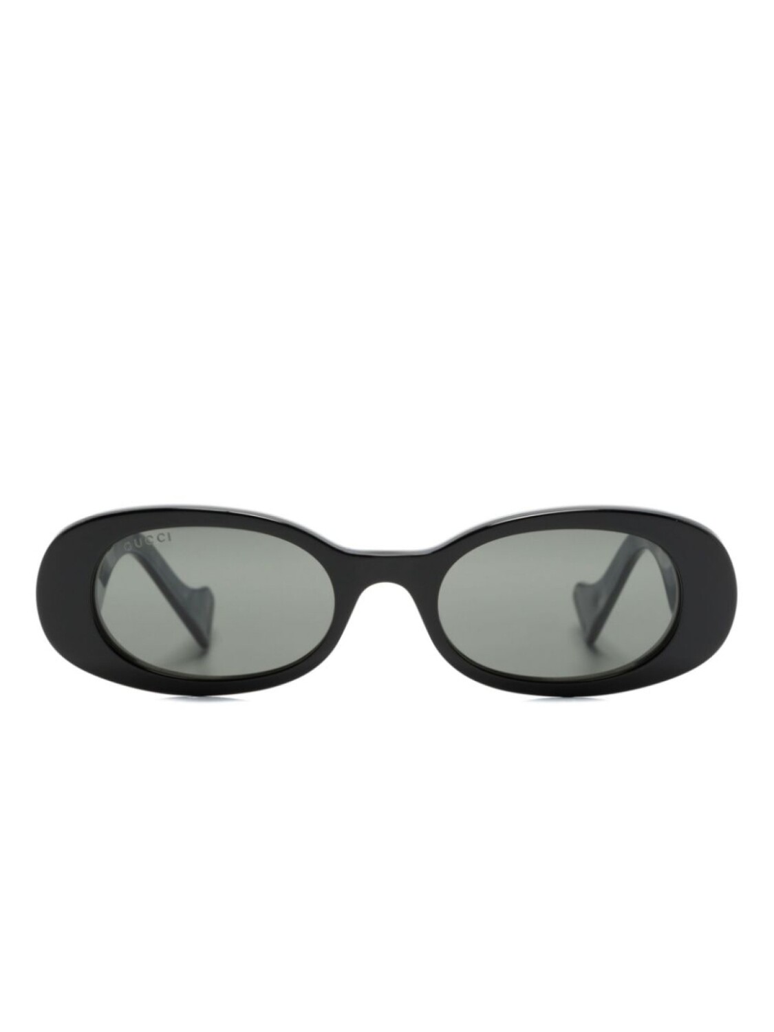 

Gucci Eyewear солнцезащитные очки в овальной оправе с логотипом GG, черный