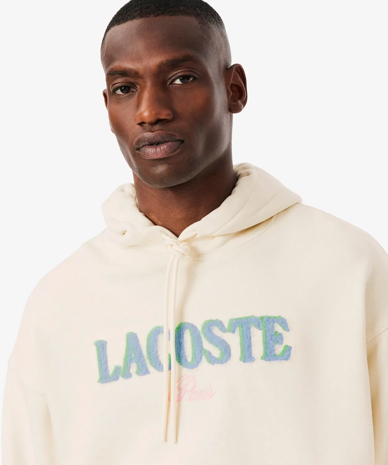 Худи-свитшот Lacoste с ворсовым логотипом, черный — фото 2