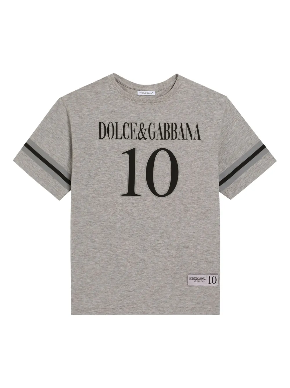 

Футболка с принтом Dolce & Gabbana Kids, серый