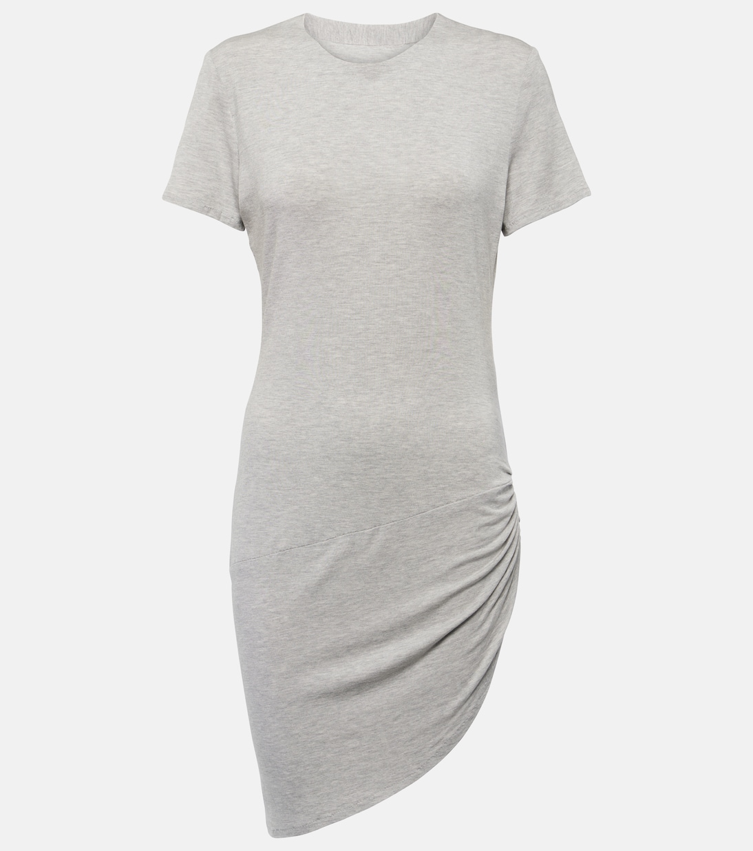 

Мини-платье из джерси с рюшами Norma Kamali, Light Grey
