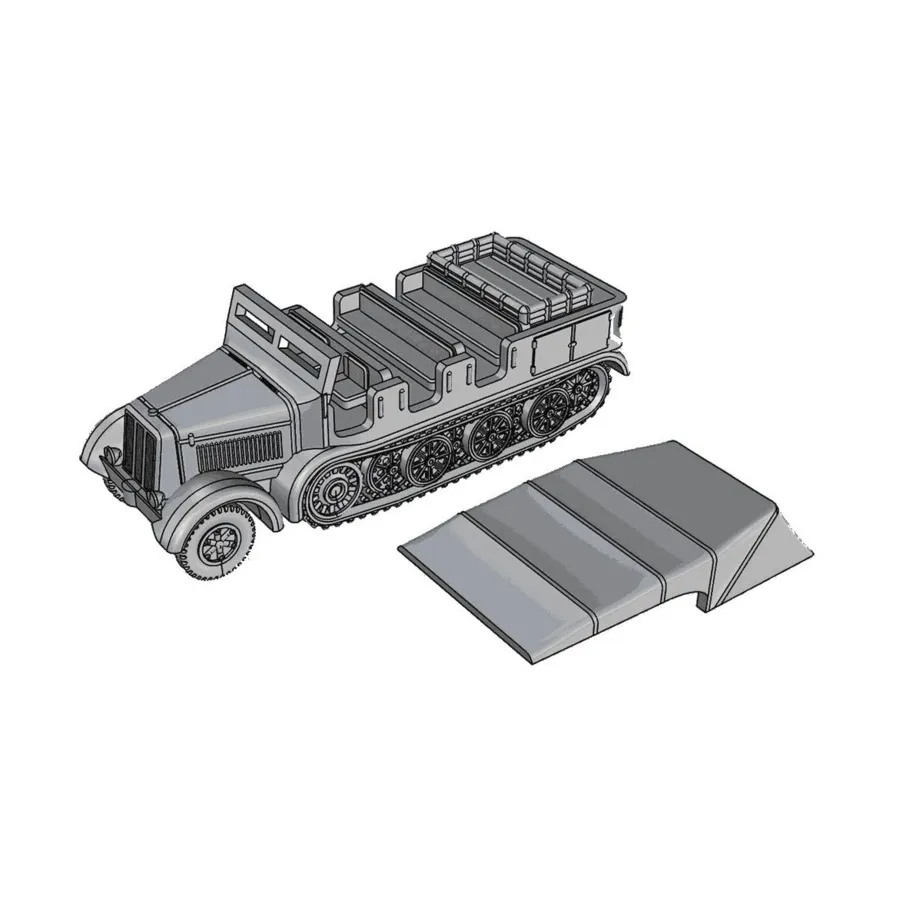 

Sd.Kfz. 8 Трактор, WWII - Vehicles (1:100) (Minairons Miniatures)