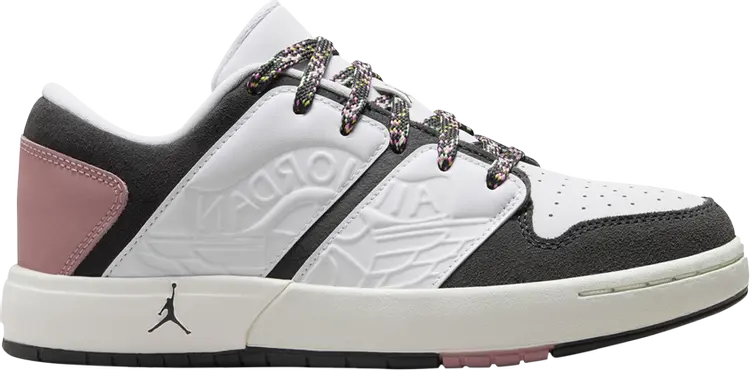 

Кроссовки Jordan Nu Retro 1 Low GS 'White Red Stardust', белый