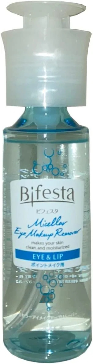 Мицеллярная вода Muji — Bifesta мицеллярная жидкость для глаз, , с помпой и ватным диском, 145 мл