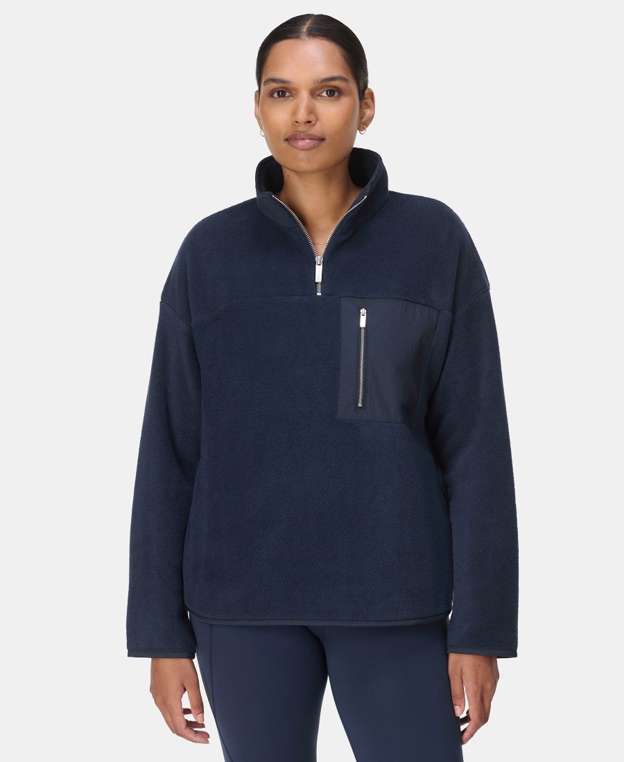 

Женская куртка Mallow с половинной молнией Sweaty Betty, Navy Blue
