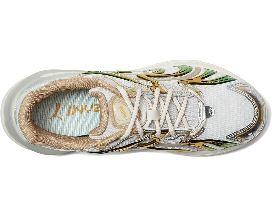Кроссовки PUMA Inverse Sneakers, цвет Warm White/Archive Gold — фото 2