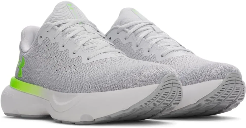 Мужские беговые кроссовки Under Armour Infinite, Distant Gray Halo Gray Hyper Green — фото 2