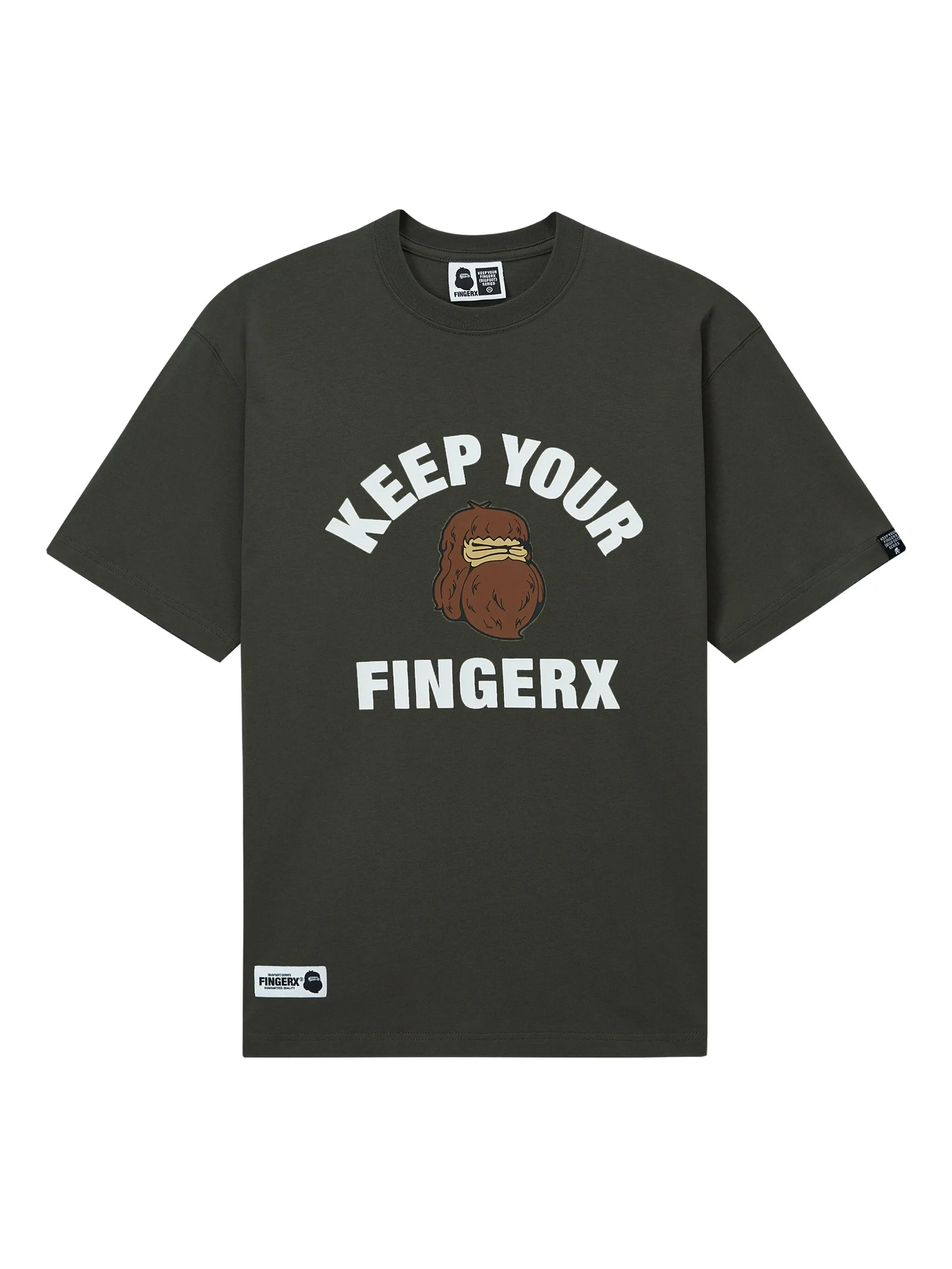 

Футболка с логотипом Fingercroxx, зеленый