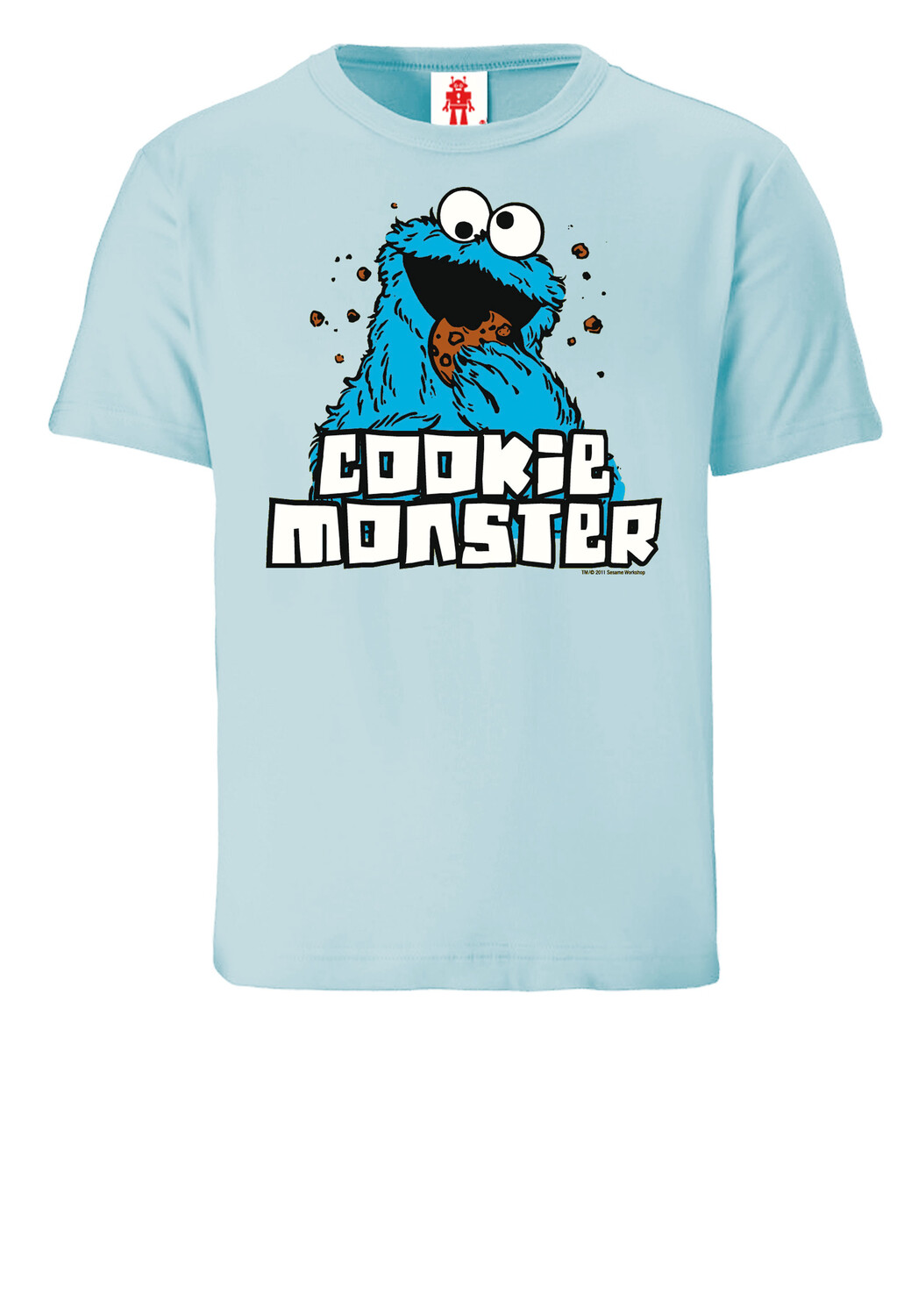 Футболка Logoshirt Sesamstraße Krümelmonster, светло синий — фото 2